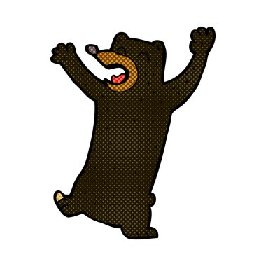 komik karikatür kara ayısı