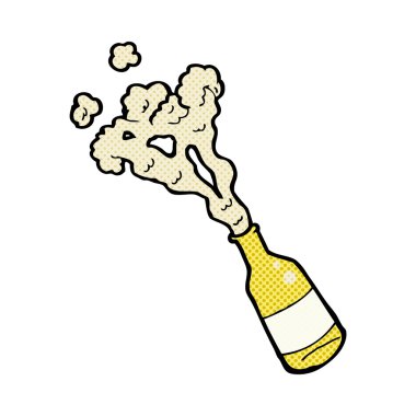 komik karikatür su şişesi