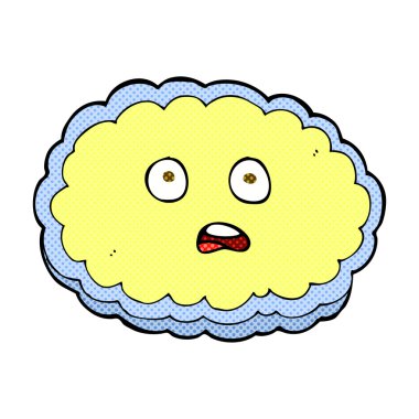 şok komik karikatür bulut yüz