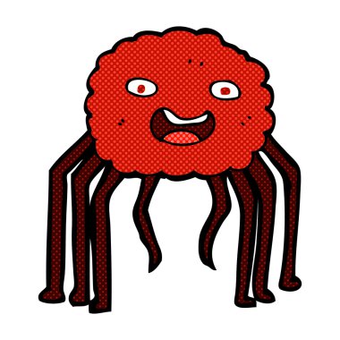 komik karikatür örümcek