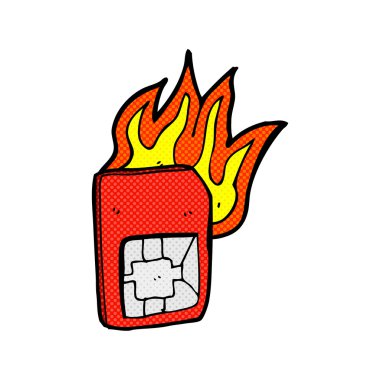 komik karikatür SIM kartı