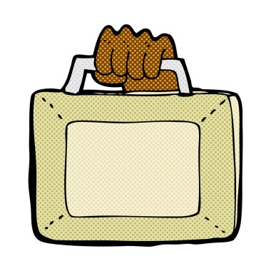 komik karikatür evrak çantası