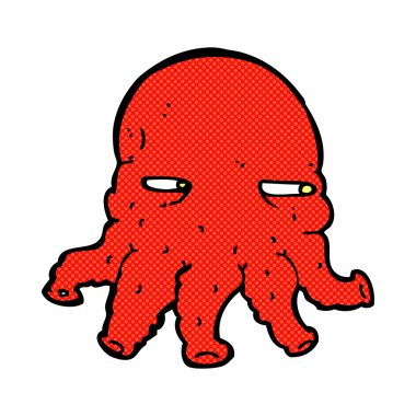 komik karikatür uzaylı yüzü