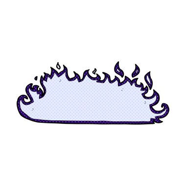 komik çizgi film korkunç yangın kenarlık