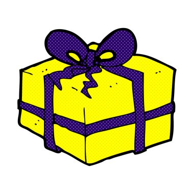 komik karikatür Noel hediyesi