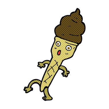 komik karikatür dondurma