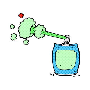 komik karikatür aerosol sprey olabilir