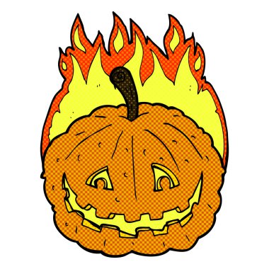 komik karikatür sırıtan kabak