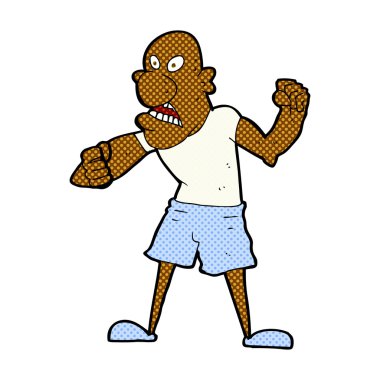 komik karikatür şiddetli birisi