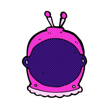 komik karikatür uzay başlığın