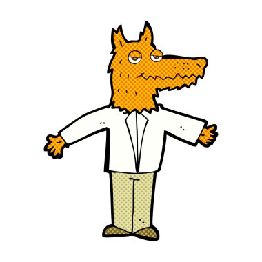 komik karikatür kurt