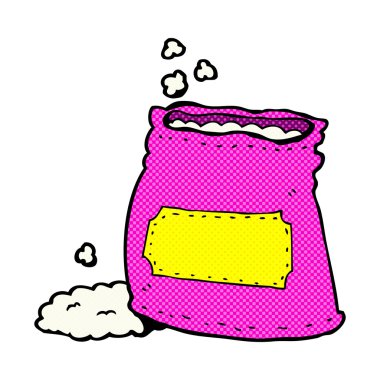 un çuvalı komik karikatür