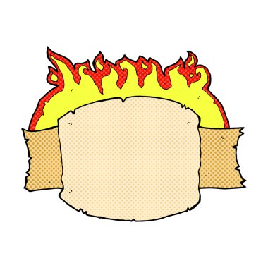 komik karikatür kaydırma afiş