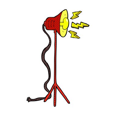 komik çizgi film stüdyosu lamba parlayan