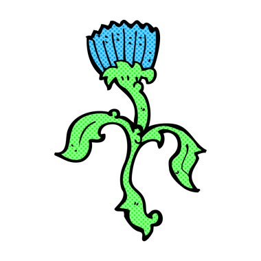 komik karikatür çiçek