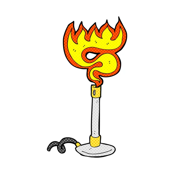 Komiksově kreslenou Bunsenův hořák — Stockový vektor