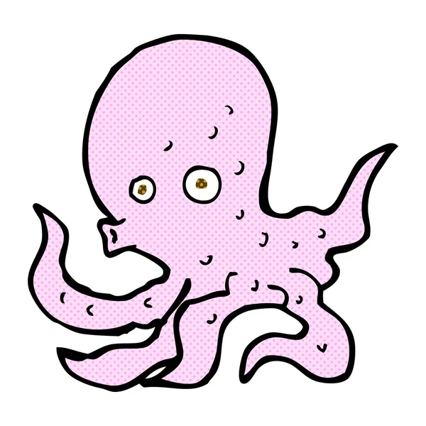 Komiksově kreslenou chobotnice — Stockový vektor