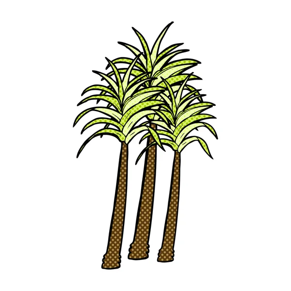 Palmera historieta cómica — Archivo Imágenes Vectoriales