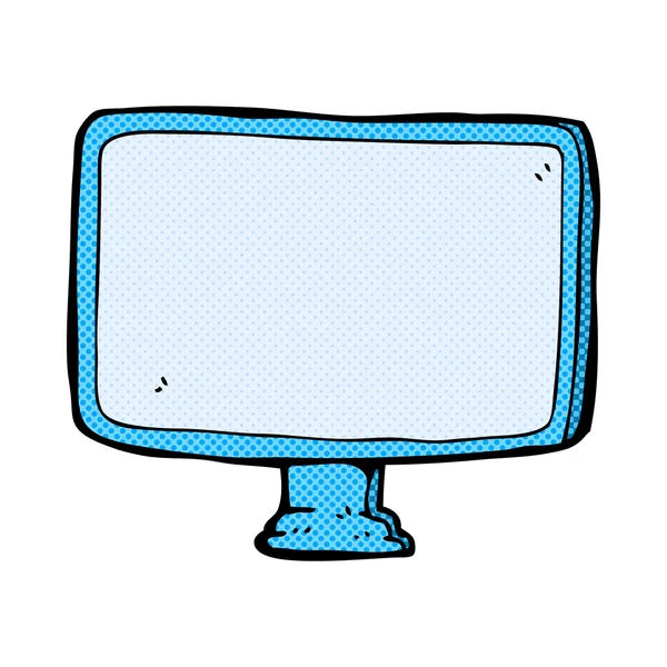 Obrazovka počítače komiksově kreslenou — Stockový vektor