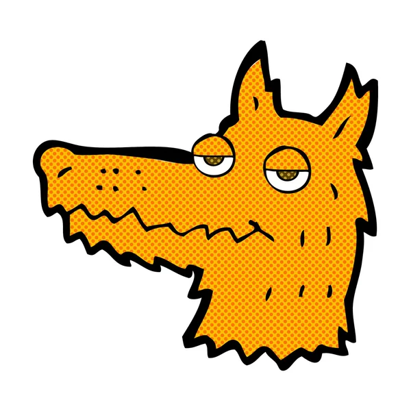 Bande dessinée tête de renard — Image vectorielle