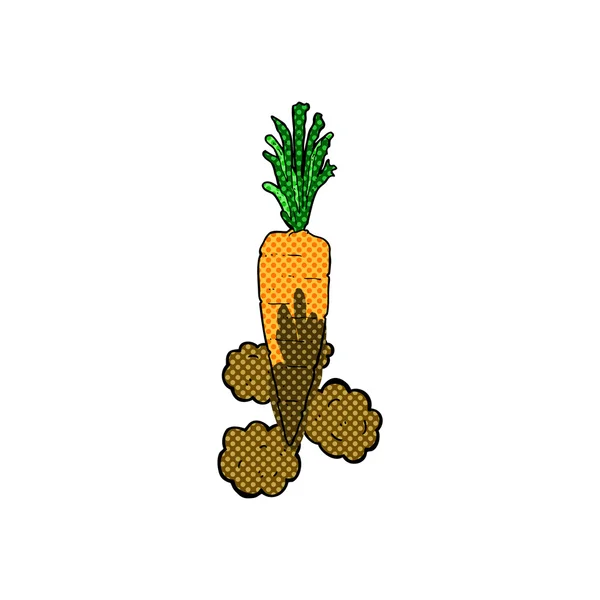Морковь из комиксов — стоковый вектор