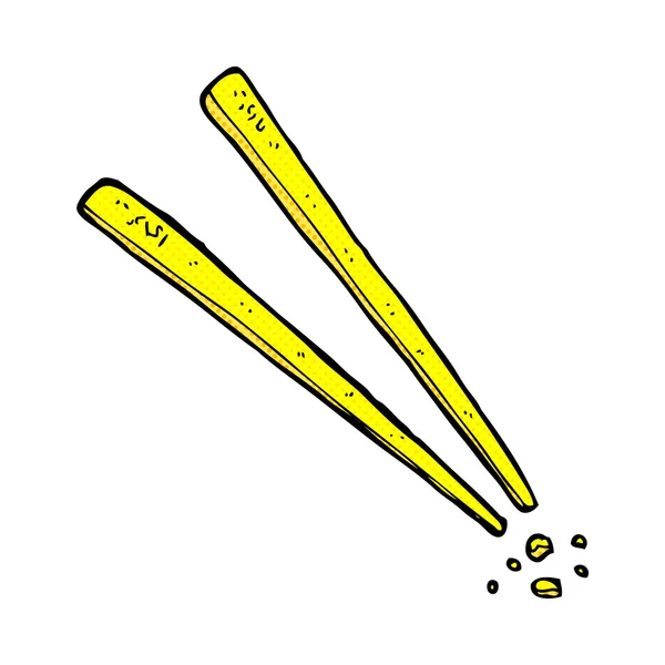 Comic cartoon chopsticks — стоковый вектор
