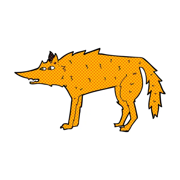 Komiska cartoon fox — Stock vektor