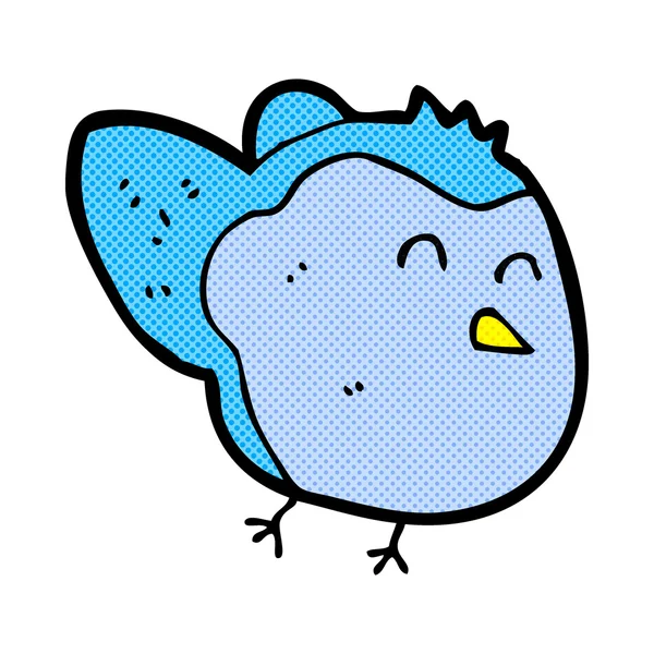 Komiska tecknade fågeln — Stock vektor