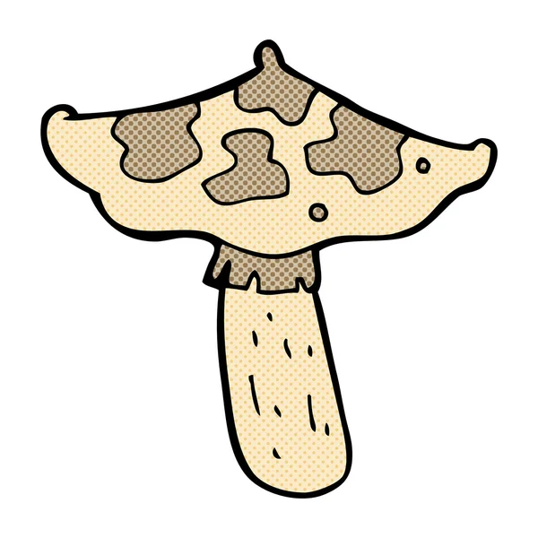 Toadstool de desenhos animados cômicos —  Vetores de Stock