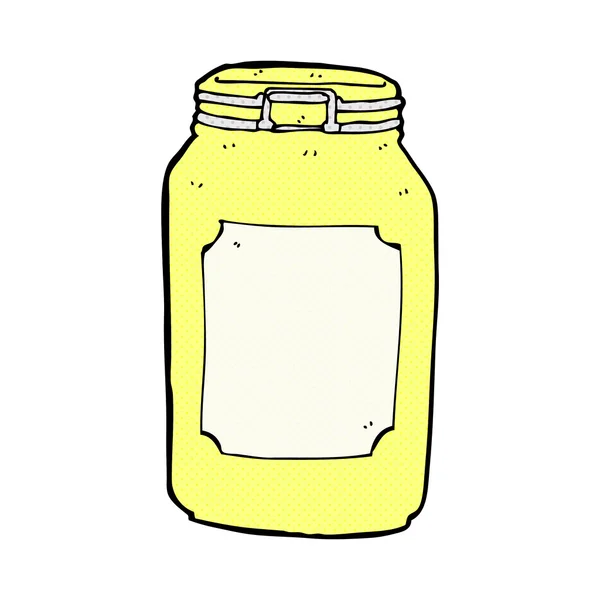 Comic cartoon jar — Stock Vector