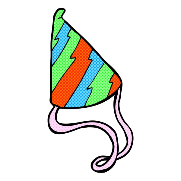 Bande dessinée chapeau de fête — Image vectorielle