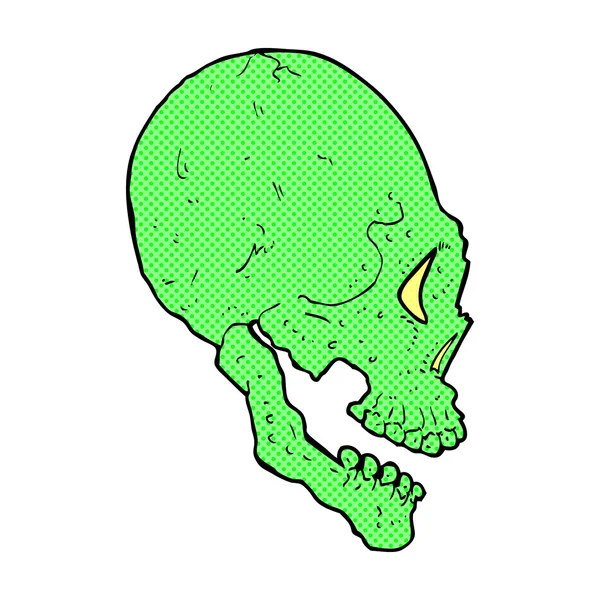 Gruselige Totenkopf-Illustration — Stockvektor