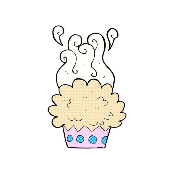 Strip cartoon cup cake — Stockvector