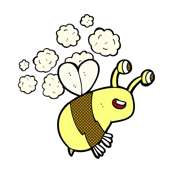Комічний мультфільм щаслива бджола — стоковий вектор