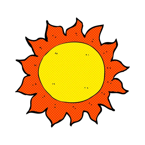 Comic-Sonne — Stockvektor