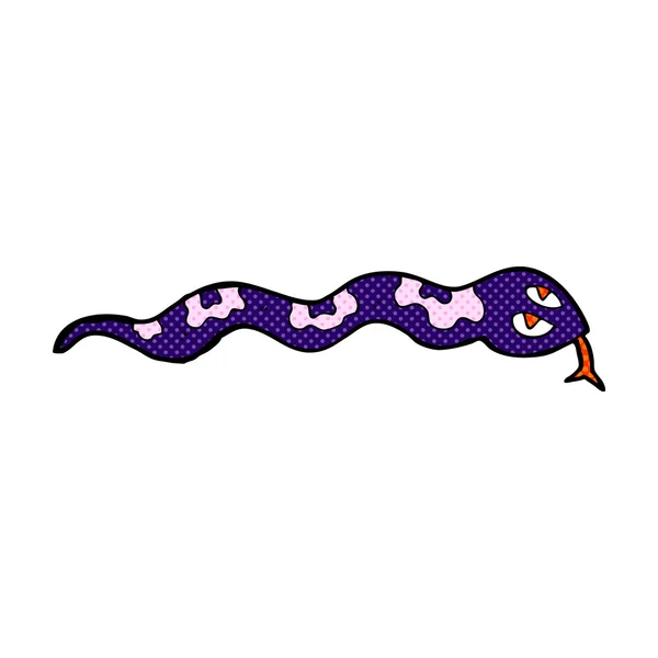 Bande dessinée sifflement serpent — Image vectorielle