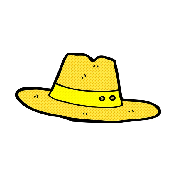 Sombrero de dibujos animados cómicos — Vector de stock