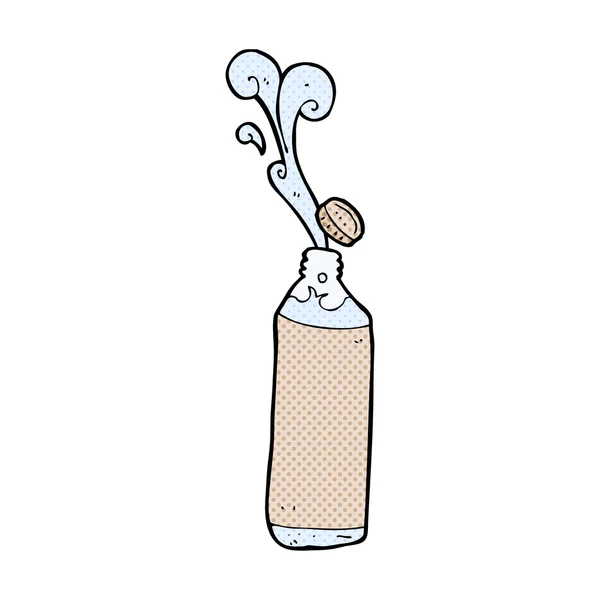 Comic-Karikatur Saftflasche — Stockvektor
