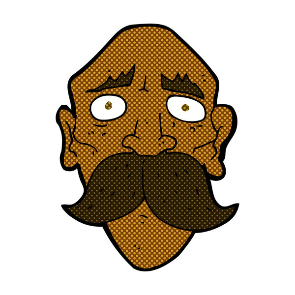 комический мультфильм о грустном старике
