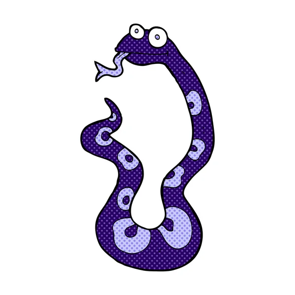만화 만화 뱀 — 스톡 벡터