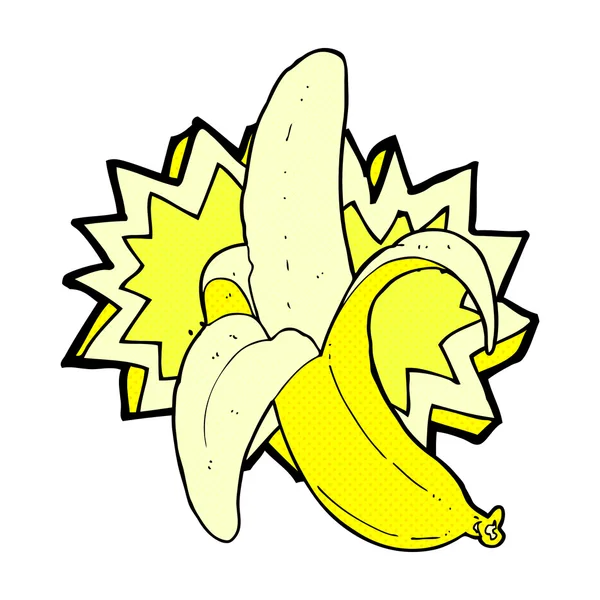 Strip cartoon banaan symbool — Stockvector