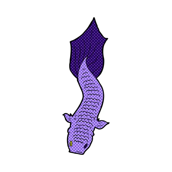 Poisson dessin animé comique — Image vectorielle