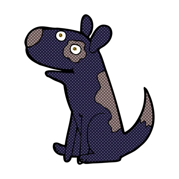 Komiksově kreslenou šťastný pes — Stockový vektor