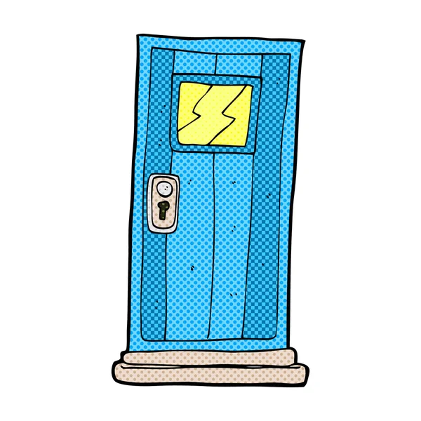 Komik karikatür kapı — Stok Vektör