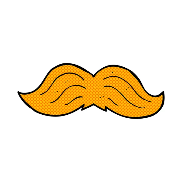 Bigode de gengibre de banda desenhada — Vetor de Stock