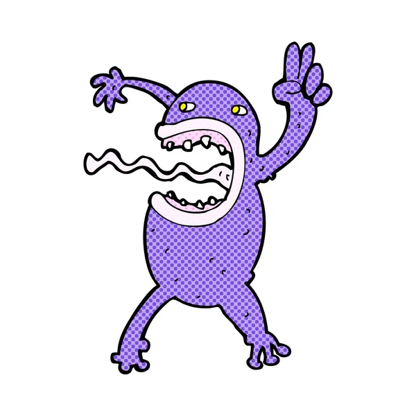 Komiska cartoon crazy frog — Stock vektor