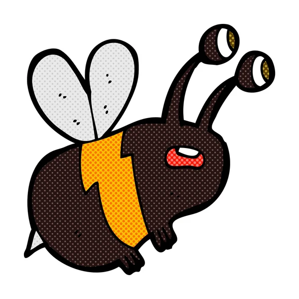 Strip cartoon bang bee — Stockvector