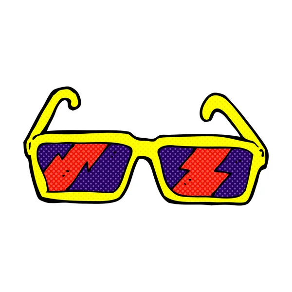 Komiska cartoon solglasögon — Stock vektor