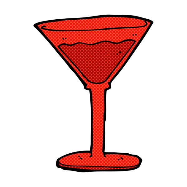 Cocktail dessin animé comique — Image vectorielle