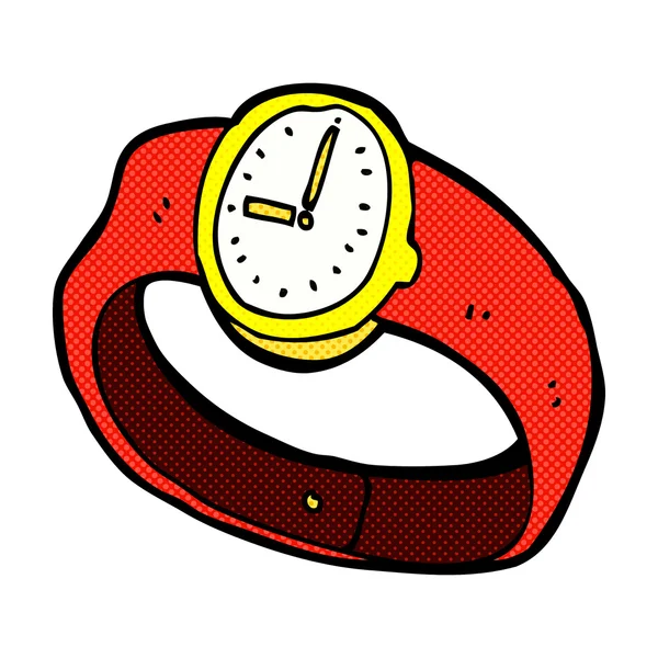 Comic Cartoon Armbanduhr — Stockvektor